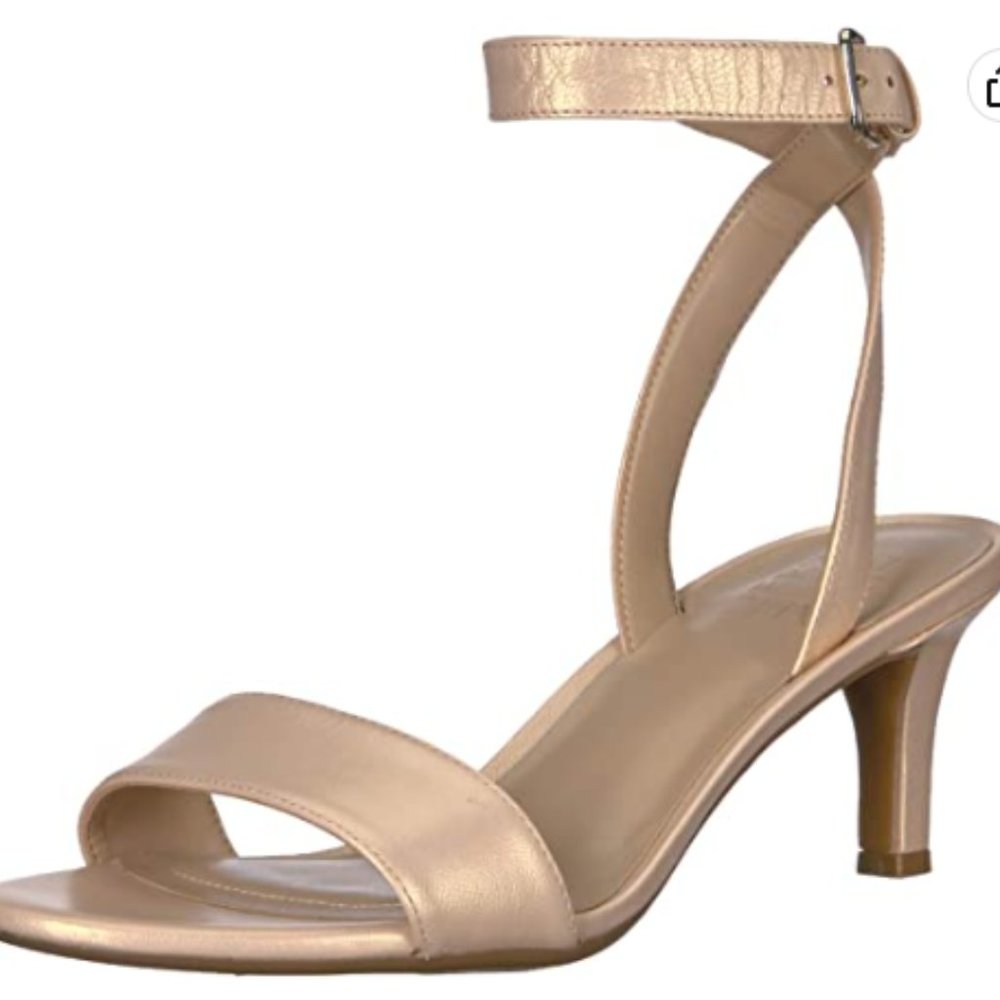 NIB 4B Naturalizer TINDA Straps Heels Shoes Honey Pearl Leather